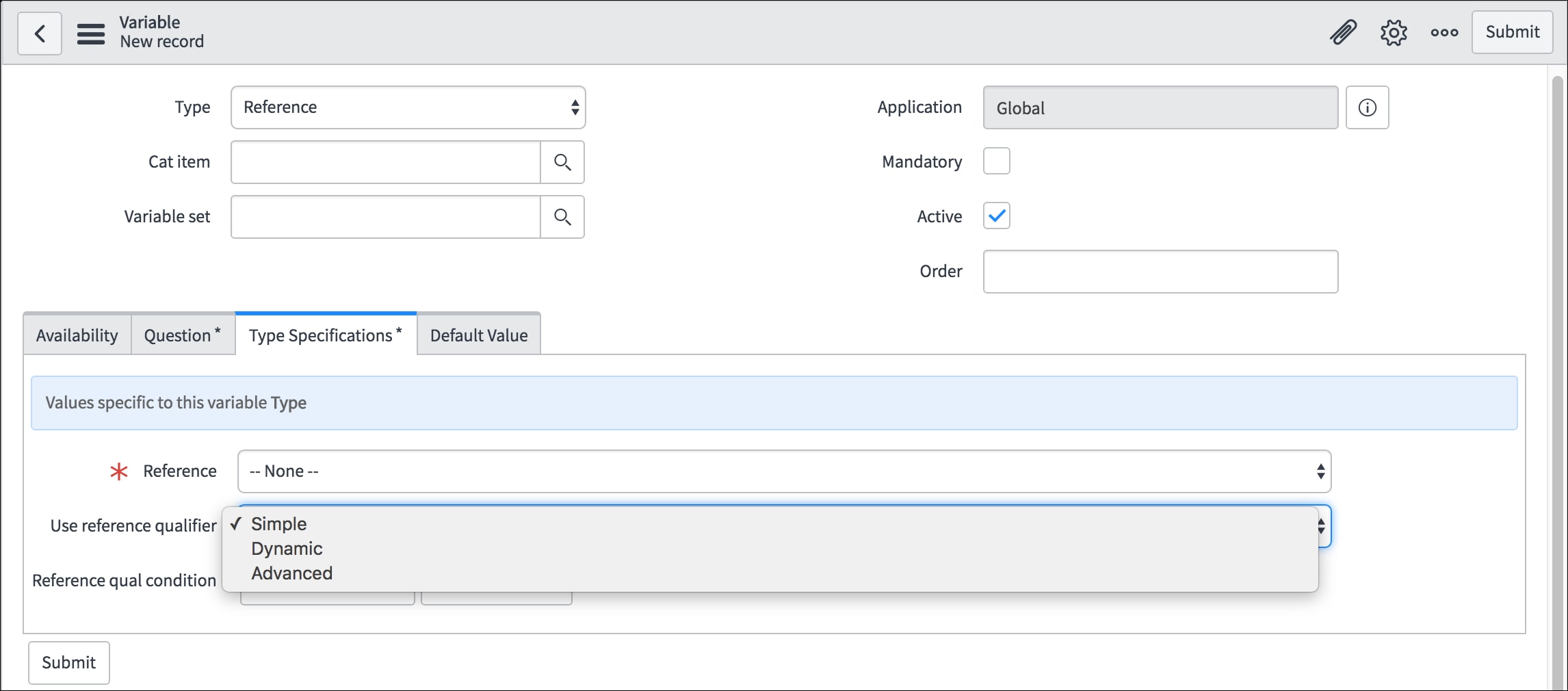 Reference qualifiers in Service Catalog ServiceNow Community